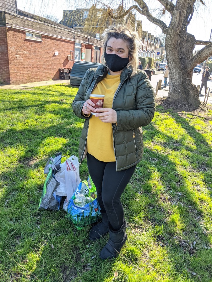 Guests leave with a hot meal and extra provisions for the week